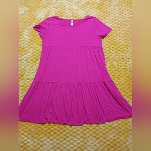 Elegant Pink Mini Dress